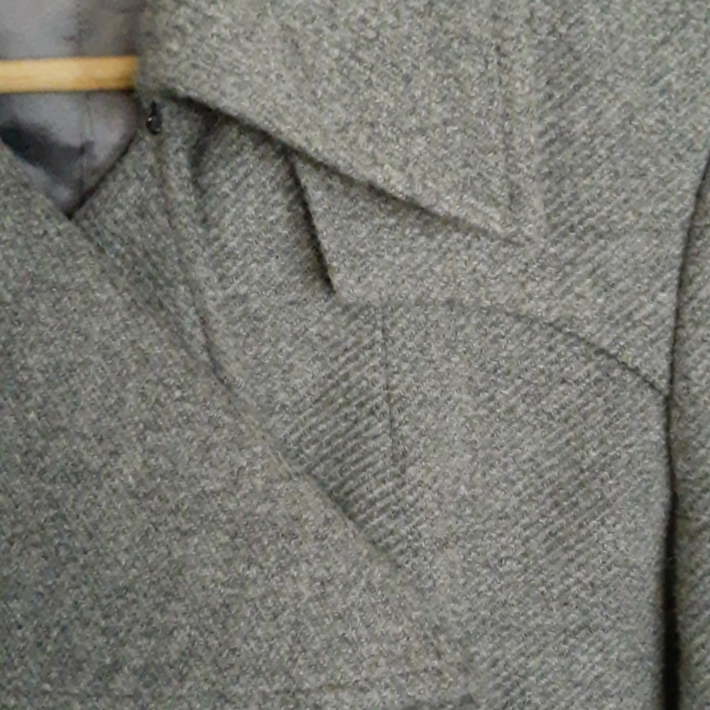 SPORTMAX Wool Alpaca Blend Trench Jacket Size 8/42 - Picture 5 of 16